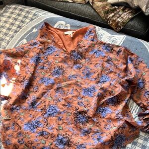 Entro Rust and Multicolor Top